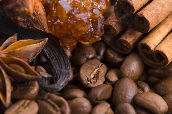 Aroma coffe. ingredienser — Stockfoto