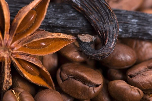 Koffie aroma. ingrediënten — Stockfoto