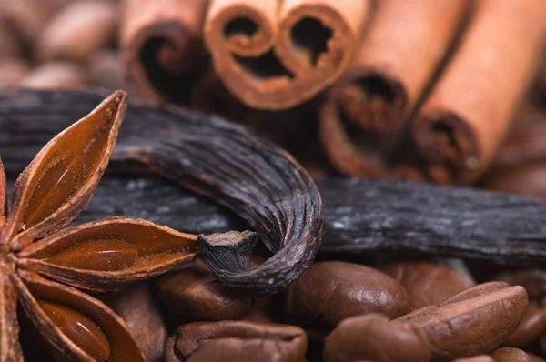 Koffie aroma. ingrediënten — Stockfoto