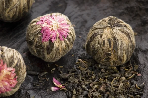 ग्रीन चीनी चहा चेंडू — स्टॉक फोटो, इमेज