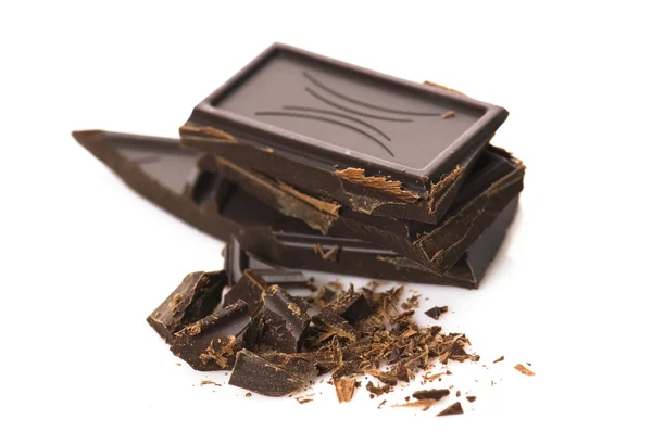 Gehackte Schokolade — Stockfoto