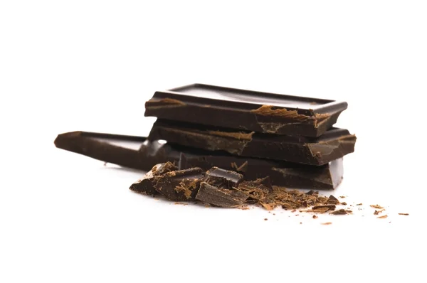 Mucchio di cioccolato rotto — Foto Stock
