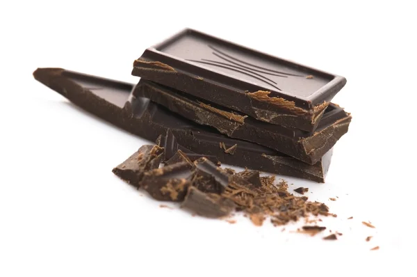 Hromada rozbité čokolády — Stock fotografie