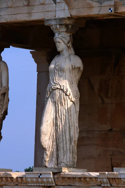 Tempio di Eretthion sull'acropoli ad Atene — Foto Stock