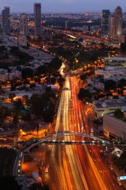 Skyscrapers in the center of Tel Aviv clipart