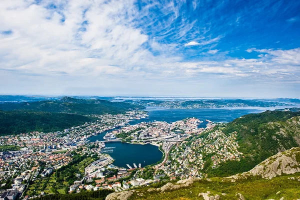Bergen city Stockbild