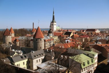 Tallin's Red Rooves clipart
