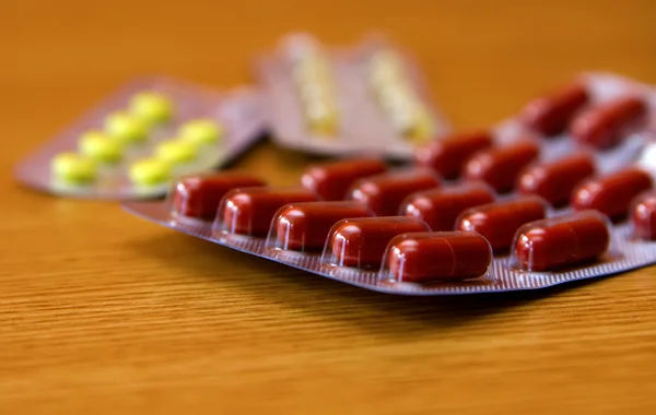 Tabletták szalagok — Stock Fotó