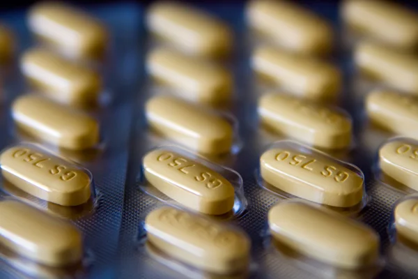 Yellow Tablets — Stock Photo, Image