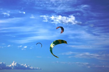 Kites in the skies clipart