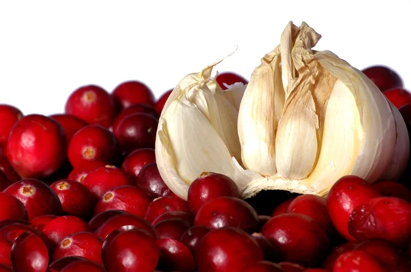 Cranberry and garlik — Stock Photo, Image