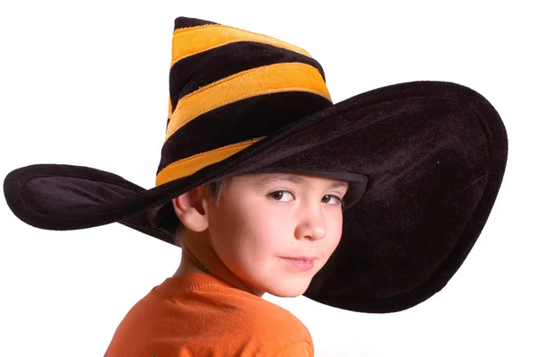 Halloween gestreifte Mütze — Stockfoto