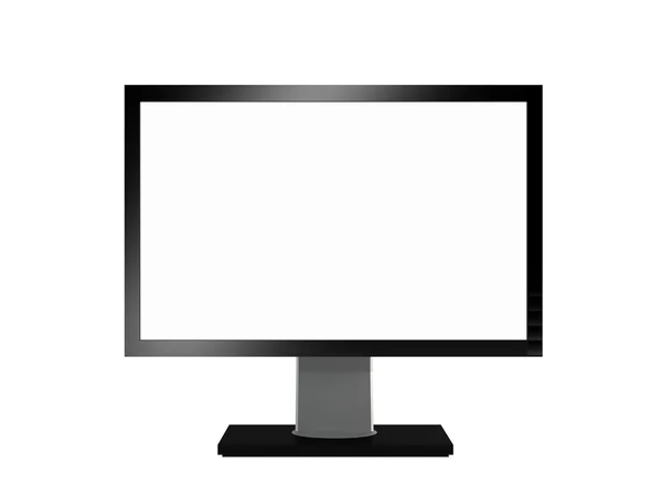 Monitor em fundo branco — Fotografia de Stock