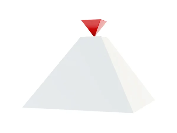 Лідер піраміда — стокове фото