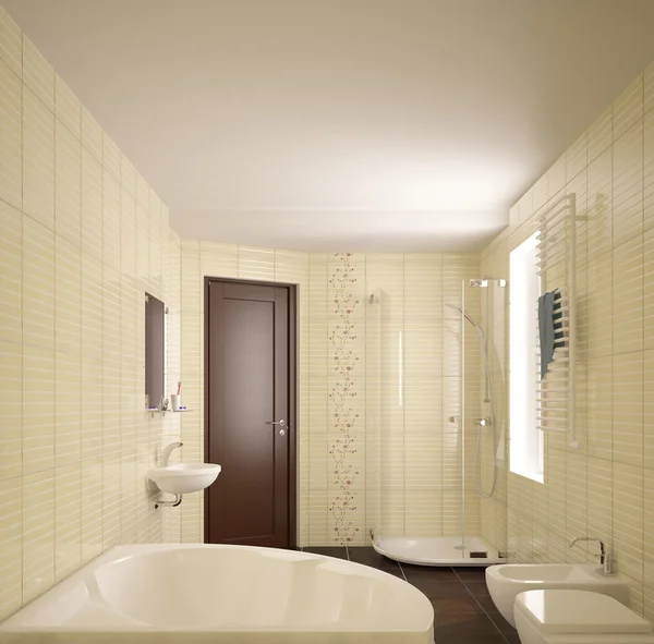 Interno moderno del bagno — Foto Stock