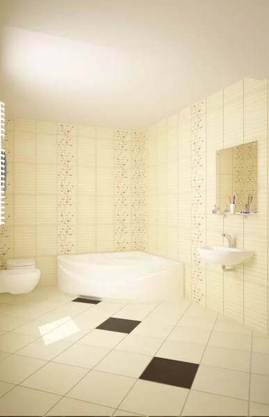 Intérieur moderne de salle de bain — Photo
