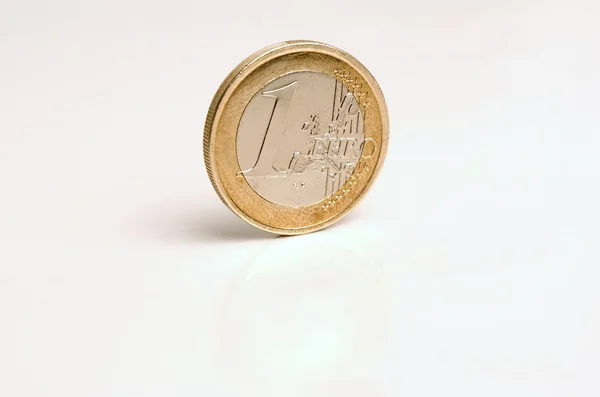 1 euro mince — Stock fotografie