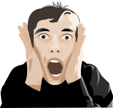 Man Screaming clipart