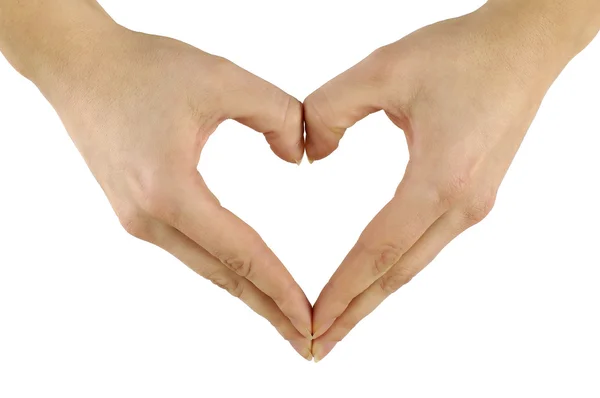 Hands shaping heart — Stock Photo, Image