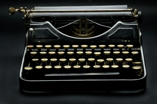 Alte staubige Schreibmaschine Detail Makro — Stockfoto
