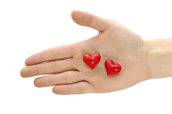 Mãos moldando coração — Fotografia de Stock