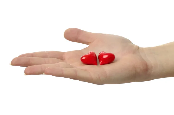 Händerna forma hjärtat — Stockfoto
