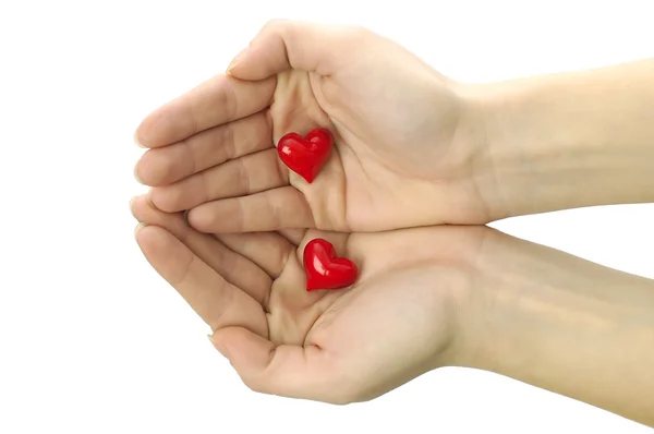 Handen vormgeven van hart — Stockfoto