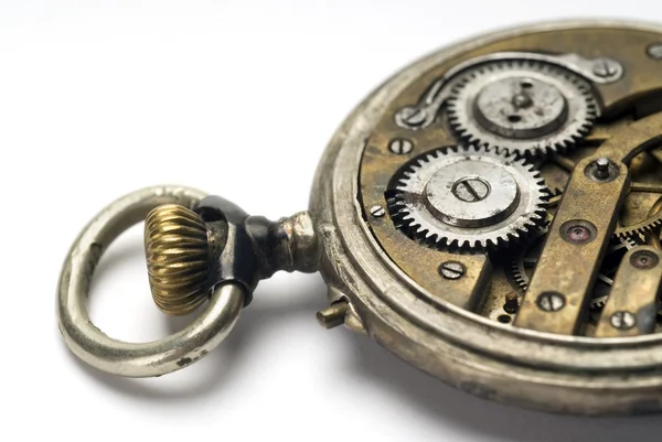 Old pocket watch mechanism — Stock Photo, Image