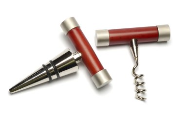 Rosewood Handle Corkscrews and Stoppers clipart