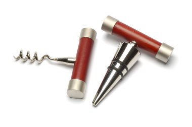 Rosewood kolu tirbuşon ve stoper