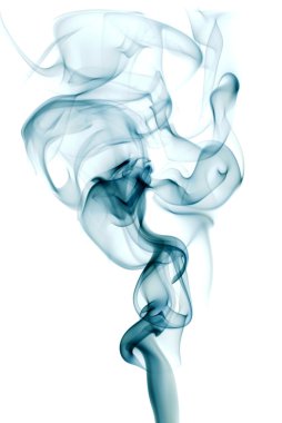 Blue Abstract smoke trails clipart