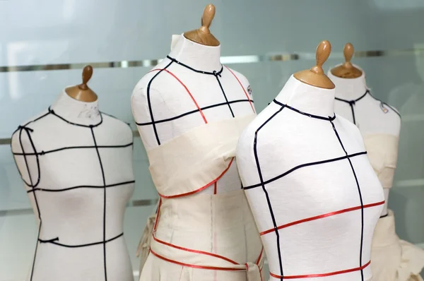 Manequins de fabricante de vestidos — Fotografia de Stock