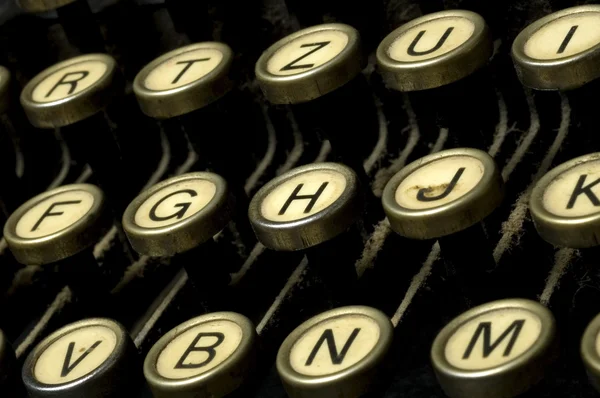 Dusty máquina de escrever detalhe — Fotografia de Stock