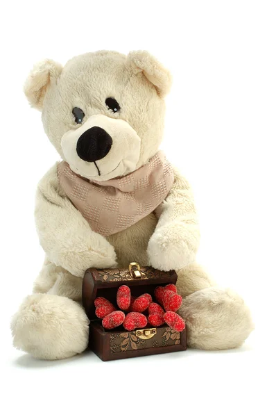 Teddy bear in love — Stock Photo, Image