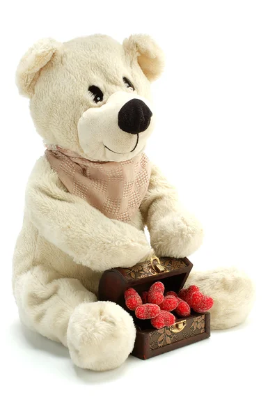 Teddy bear in love — Stock Photo, Image