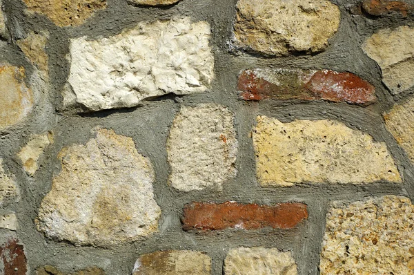 दगड आणि वीट भिंत — स्टॉक फोटो, इमेज