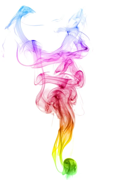Renkli gökkuşağı duman — Stok fotoğraf