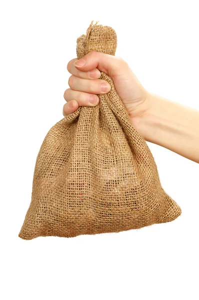 stock image Sack in the hand