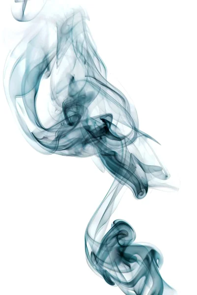 Blaue abstrakte Rauchspuren — Stockfoto