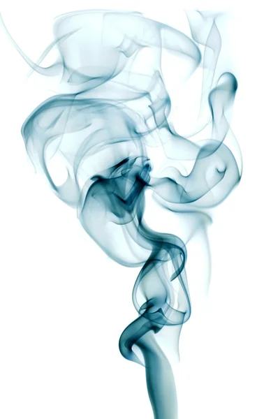 Blå abstrakt rök spår — Stockfoto