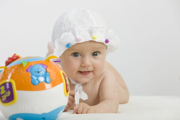 Retrato de primer plano del adorable bebé —  Fotos de Stock