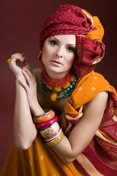 African styled woman — Stock Photo, Image