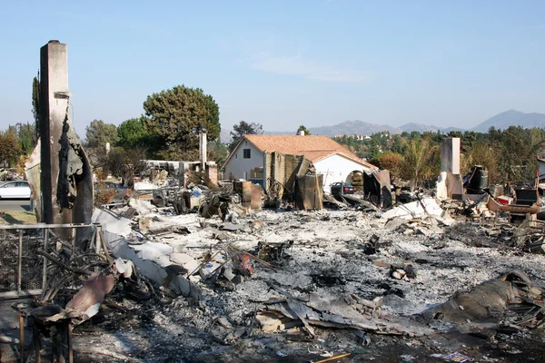 After fire in San Diego 2007 — Stock Photo, Image