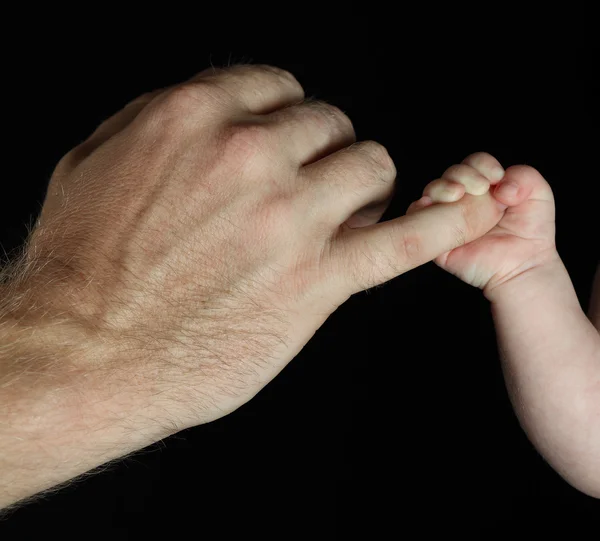 Adult and child hands — Stock Photo, Image