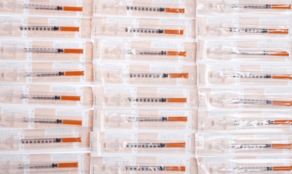 Stock of syringes
