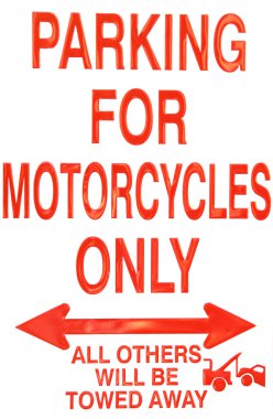 For Motorcycle Only clipart