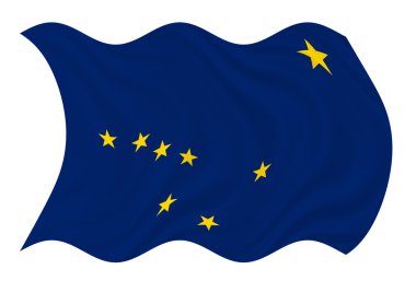 Alaska state flag clipart