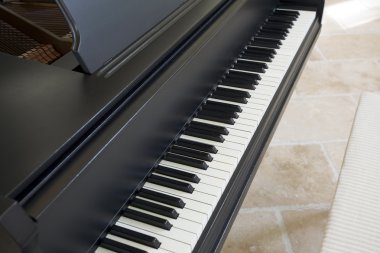 Black grand piano clipart