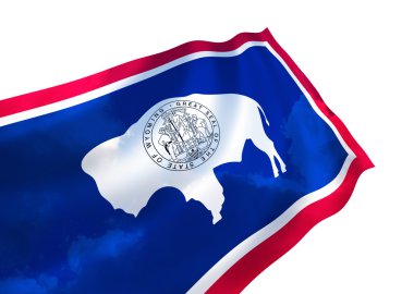 Wyoming state flag clipart