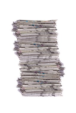 Stack of newspapers clipart